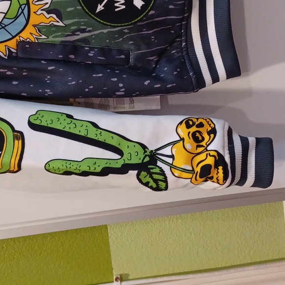 Crazy UFO Inspired NWT Men's Medium Varsity/Bomber Jacket - Picture 4 of 11